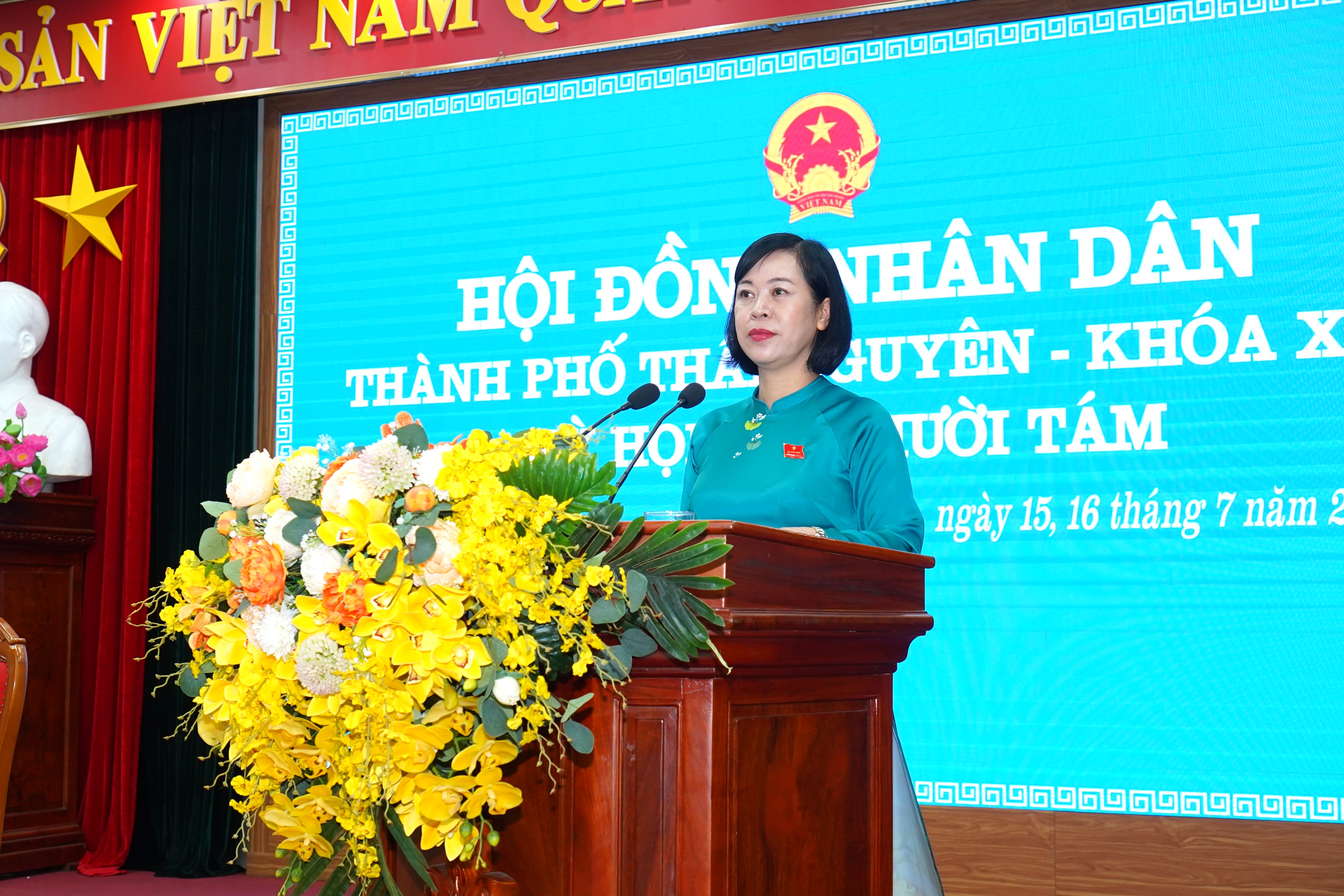 Khai mạc Kỳ họp thứ mười tám, HĐND thành phố Thái Nguyên khóa XIX, nhiệm kỳ 2021 - 2026